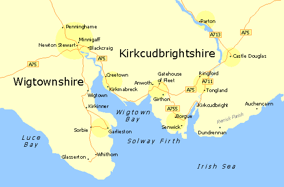 Click for an Enlarged Map of Galloway